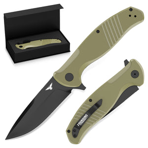 Founding Forgers 3.75" D2 Steel Pocket Knife - G10 Scales